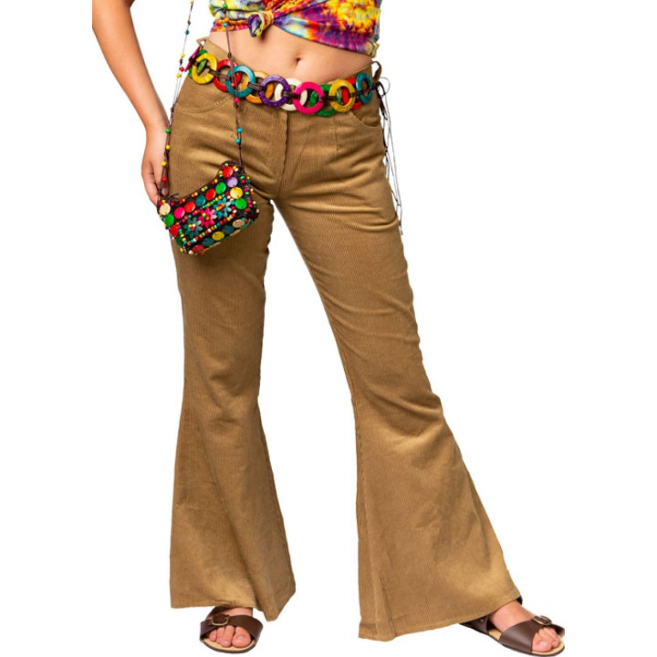 Pantaloni Donna Anni '70 in Velluto a Coste – Zampa d’Elefante