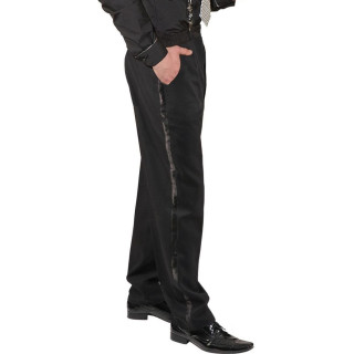 Pantaloni Eleganti Neri con Banda di Raso – Perfetti per Smoking e Eventi di Gala