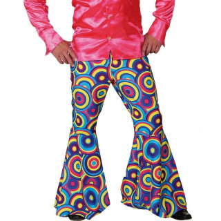 Pantaloni Hippie Anni '60 a Zampa d'Elefante – Stile Pop Geometrico