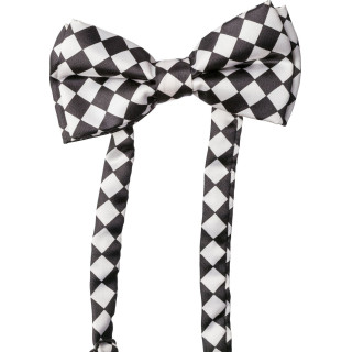 Papillon a scacchi in raso