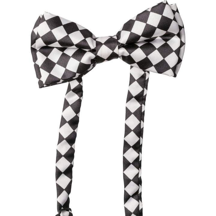 Papillon a scacchi in raso