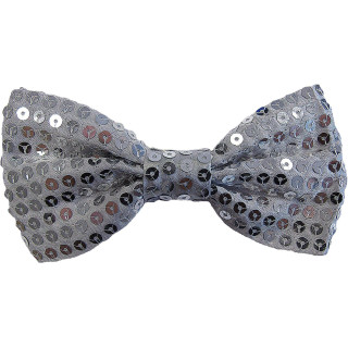 Papillon paillettes argento