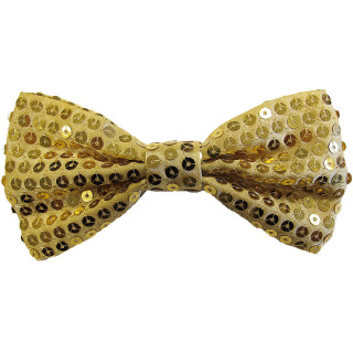 Papillon paillettes oro