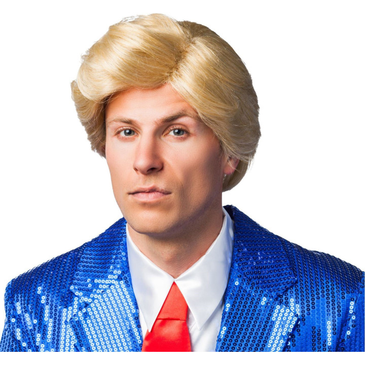 Parrucca bionda con banana