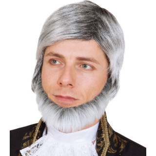 Parrucca brizzolata anziano