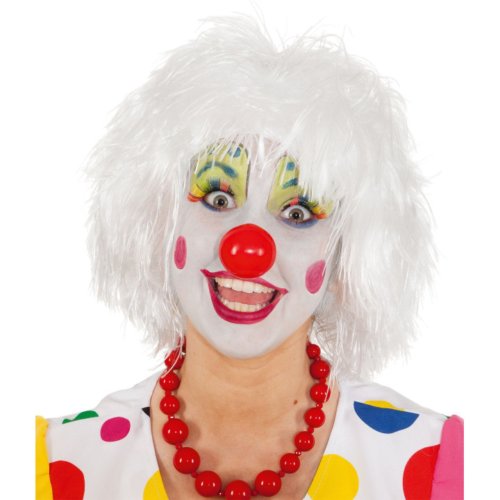 Parrucca clown bianca