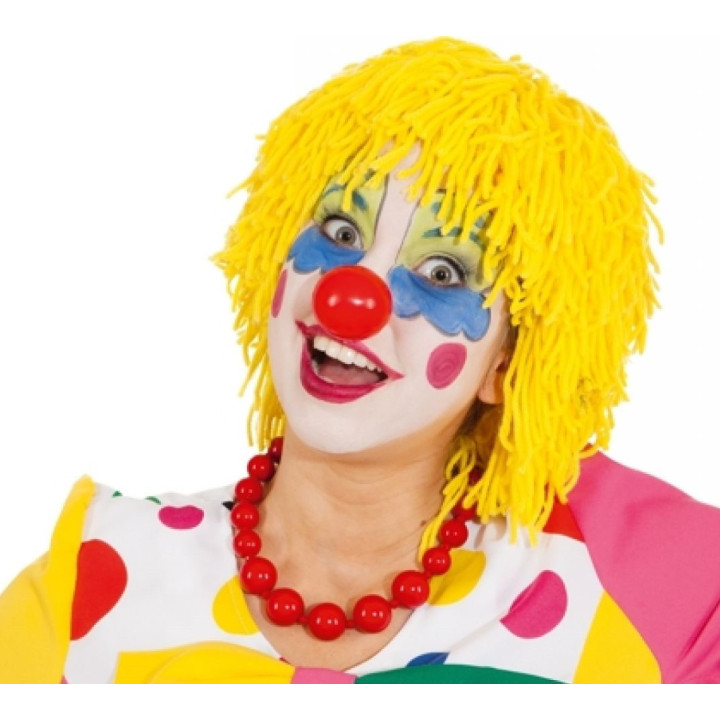 Parrucca clown lana gialla