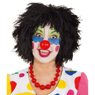 Parrucca clown nera