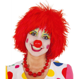 Parrucca clown rossa