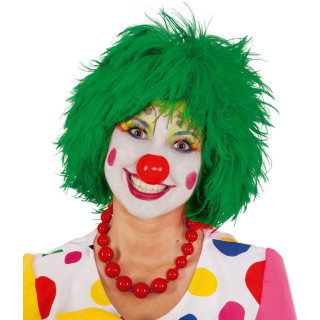 Parrucca clown verde