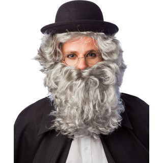 Parrucca da vecchio con barba